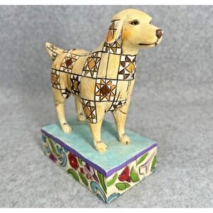 Jim Shore Ingot Golden Retriever Dog Heartwood Creek 2005 Quilt Pattern Folk Art